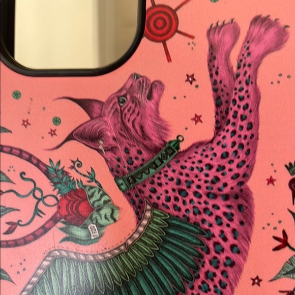 Emma Shipley discontinued pink Lynx phone case IPhone 13 - Picture 2 of 9